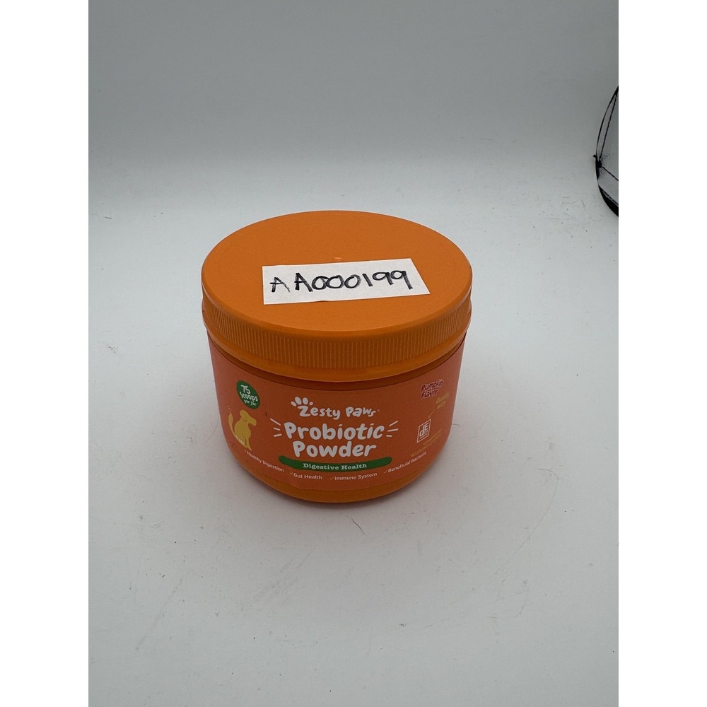 Zesty Paws Probiotic Powder Dogs 75 Scoops Digestive Health Pumpkin Flavor USA